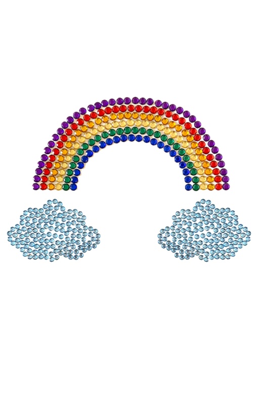Rainbow Pride Sticker Top by Donna Di Capri