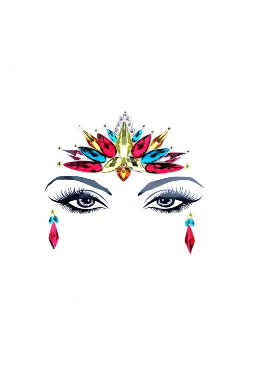 Rainbow Crystal Jewel Bodistix In Your Face Edition by Donna Di Capri