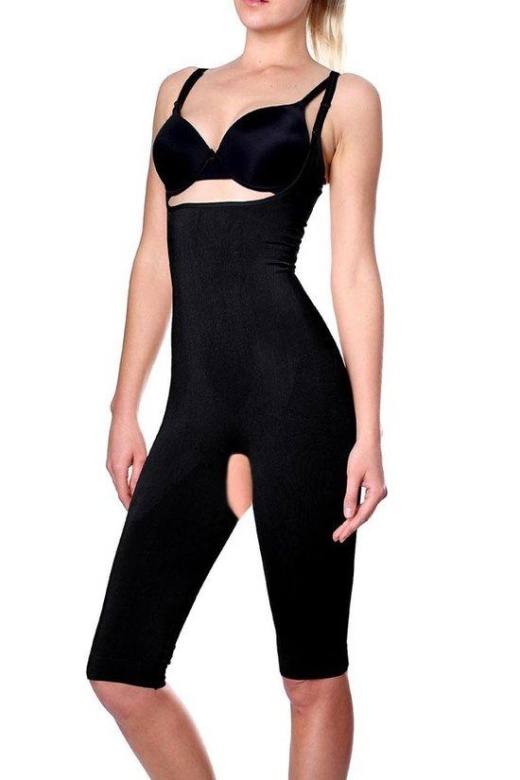Donna Di Capri Knee Length Full Body Open Crotch Slimmer