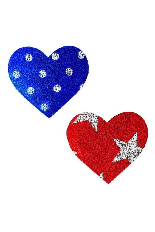 Donna Di Capri Wonder Woman Red White Blue Pasties - Nipztix Perfect for Costume
