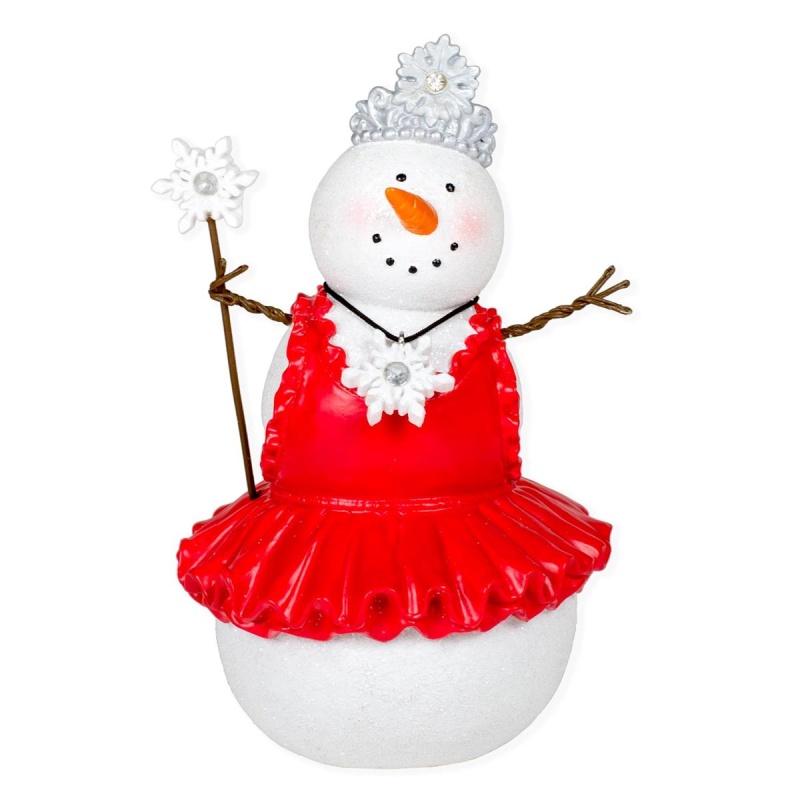 Snow Girl Princess With Tiara Figurine