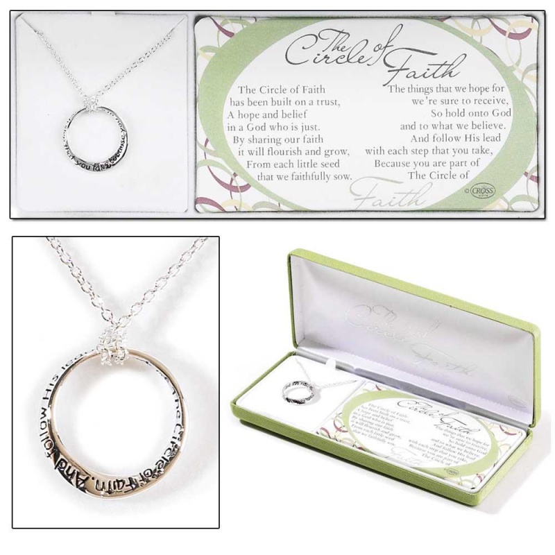 Circle Of Faith Silver Plated Necklace