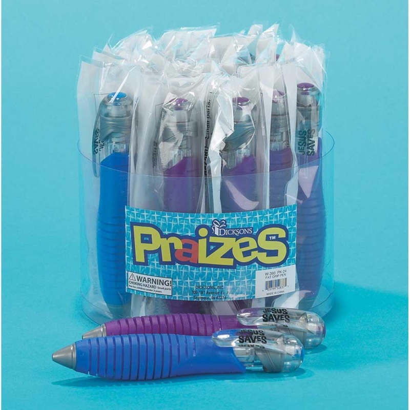 Praizes Pens Display Blue/Purple Fatgrip