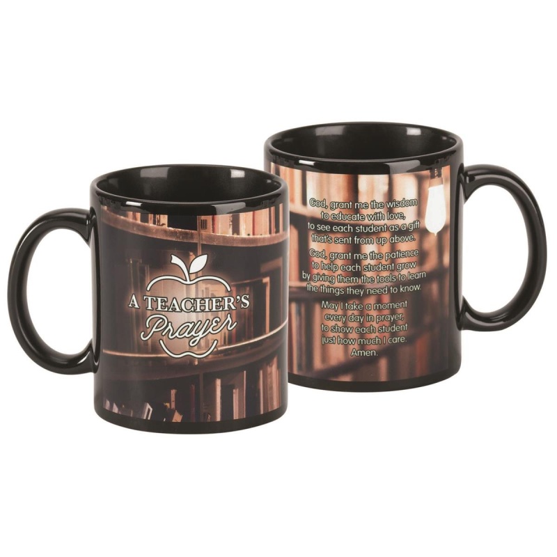 Mug A Teacher Prayer Blk Crmic 11 Oz