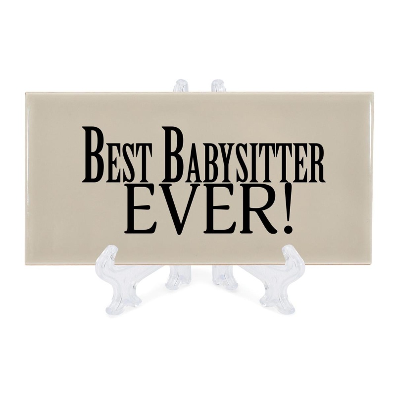 Tbltop Tile Best Babysitter Ever Ivory