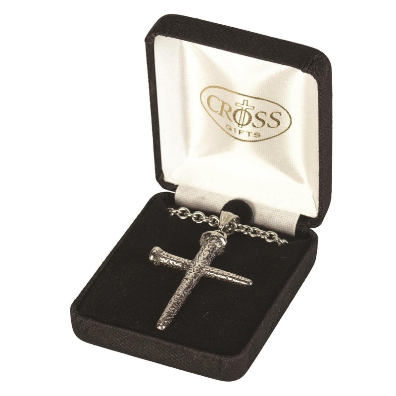 Nail Cross Stainless Steel 24" Chain