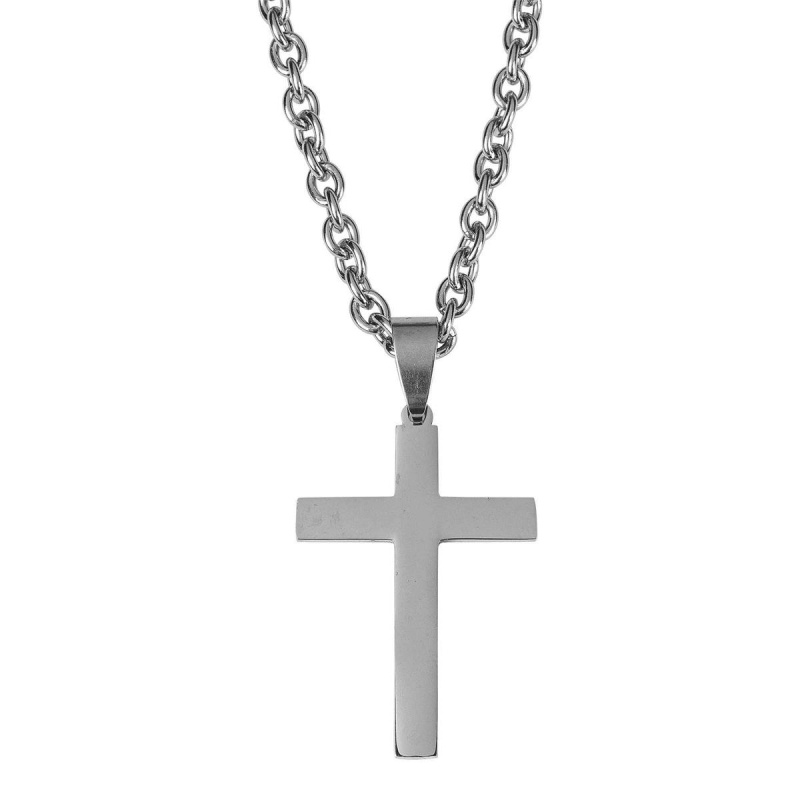 Necklace Box Cross Stainless Steel