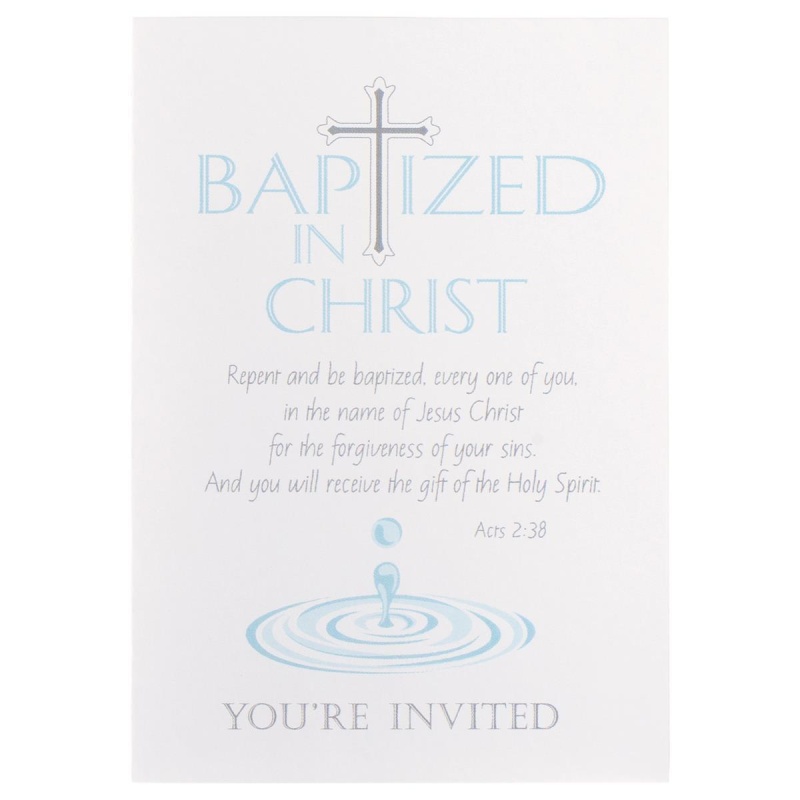 Cards Invt Baptized Acts 2:38 Paper