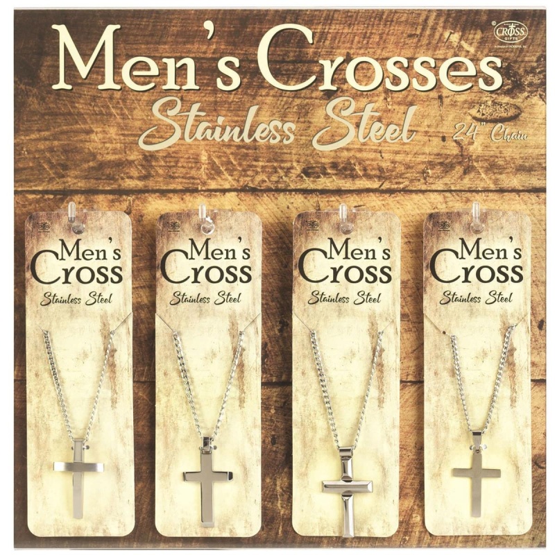 Assortment Necklaces Mens Cross