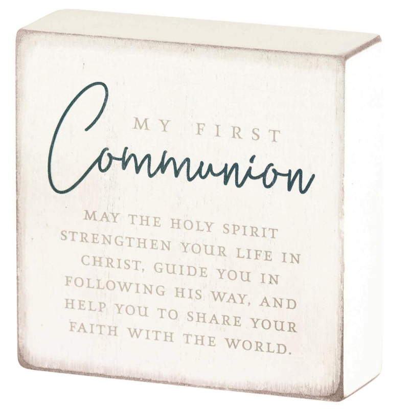 Tabletop Plaque My First Communion