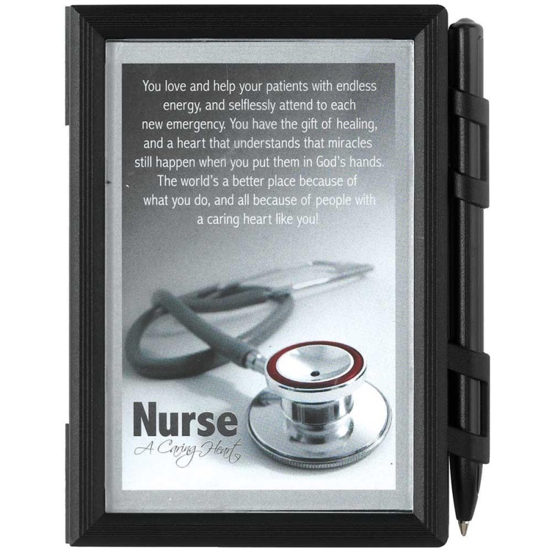 Note Pad/Pen Nurse Caring Hrt