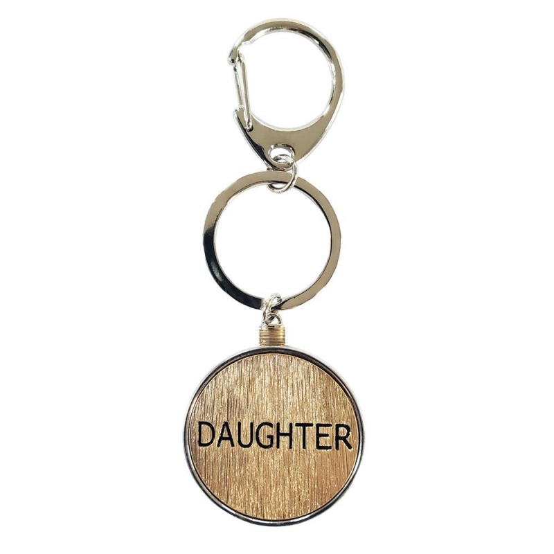 Daughter Keychain Circle Mixed