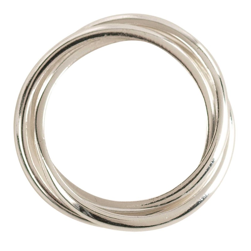 Fidget Ring Silver Plate Size 8