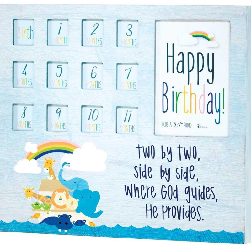 Noah's Ark First Year Photo Wall Frame