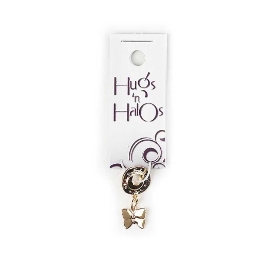 Hugger-Gp Butterfly-Carded - Gold Plated Butterfly Hugger