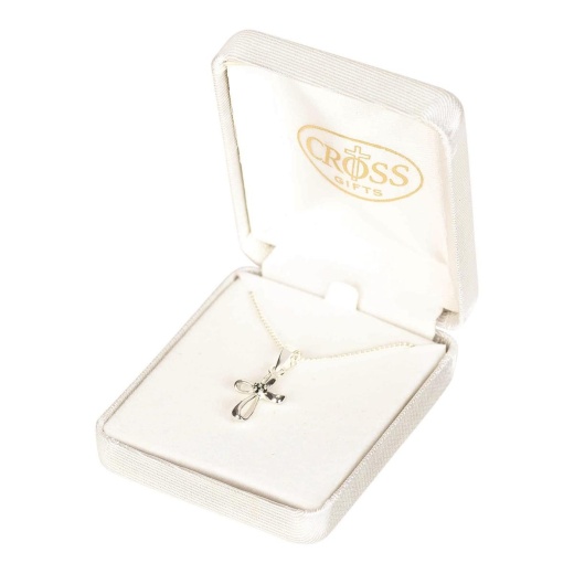Nk-Infinity Crs Sil Plt 3/4"-16" Ch Dbox Necklace