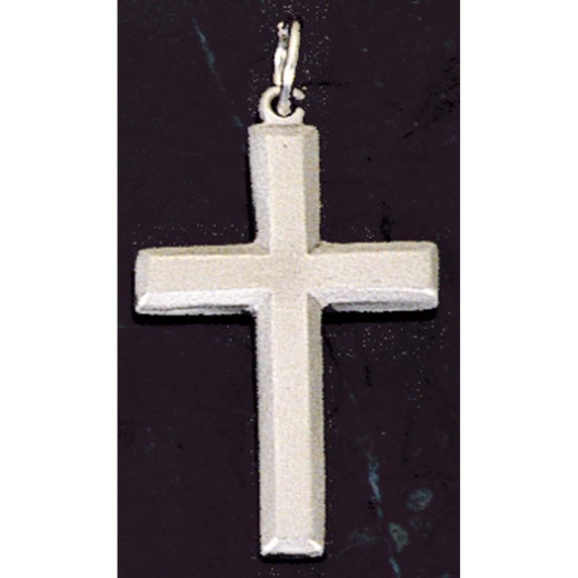 Nk Pwt 1-1/2In Crs-18 Ch Dbox - Pewter Cross Necklace
