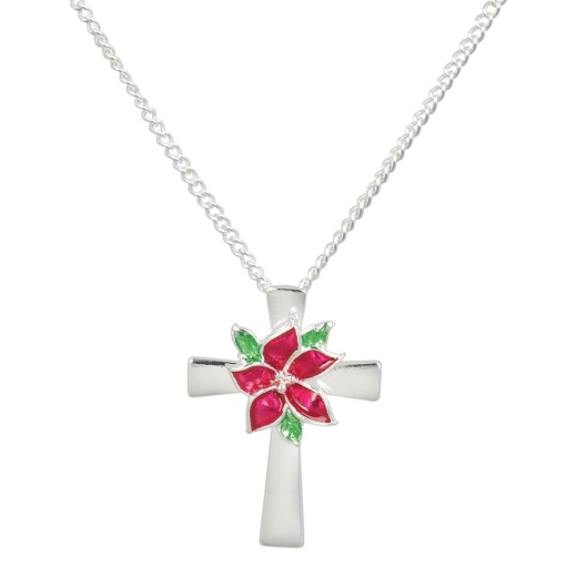 Nk Flower Of Holy Night Crs Sil Plt 18"