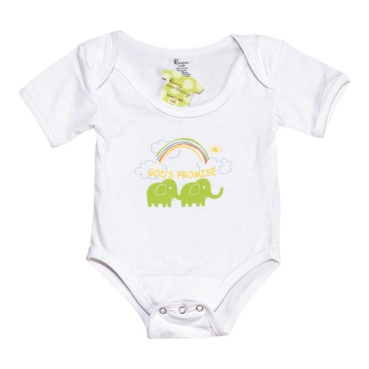 Noah's Ark One Piece Baby Shirt - Gods Promises 3-6Mo
