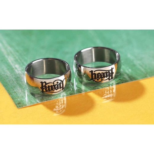 Purity/Heart Stainless Steel Ring - Size 10