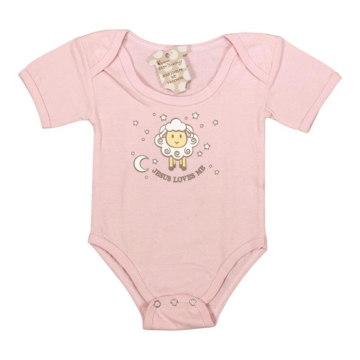 Jesus Loves Me Baby Shirt Girl 6-12 Month Size