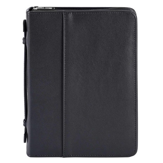 Classic Faux Leather Black XL Bible Case