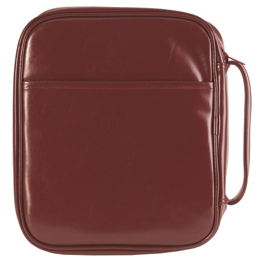 Leatherette Burgundy Bible Cover XXL