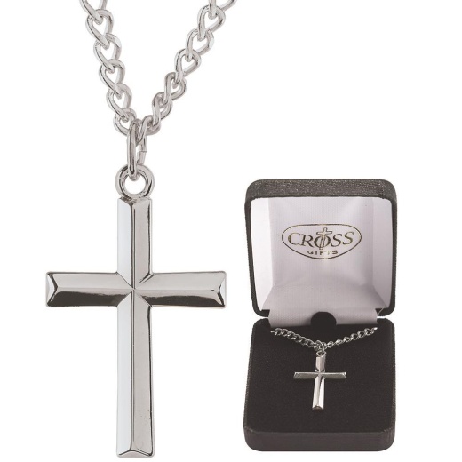 NK-SP Beveled CRS-24" Curb Chain Necklace