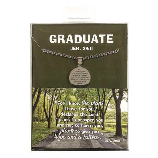 Necklace Jer.29:11 Graduation Cross for Him