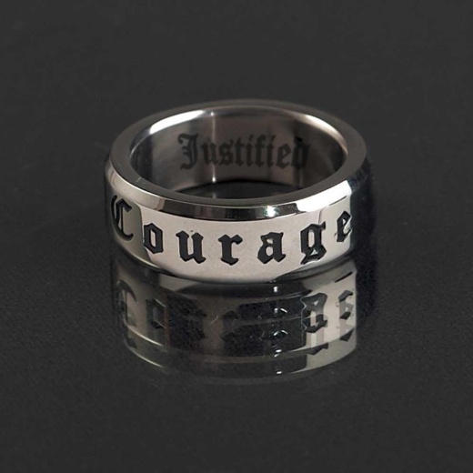 Rng-Stainless Courage Band S13 - Stainless Steel Rings for Men