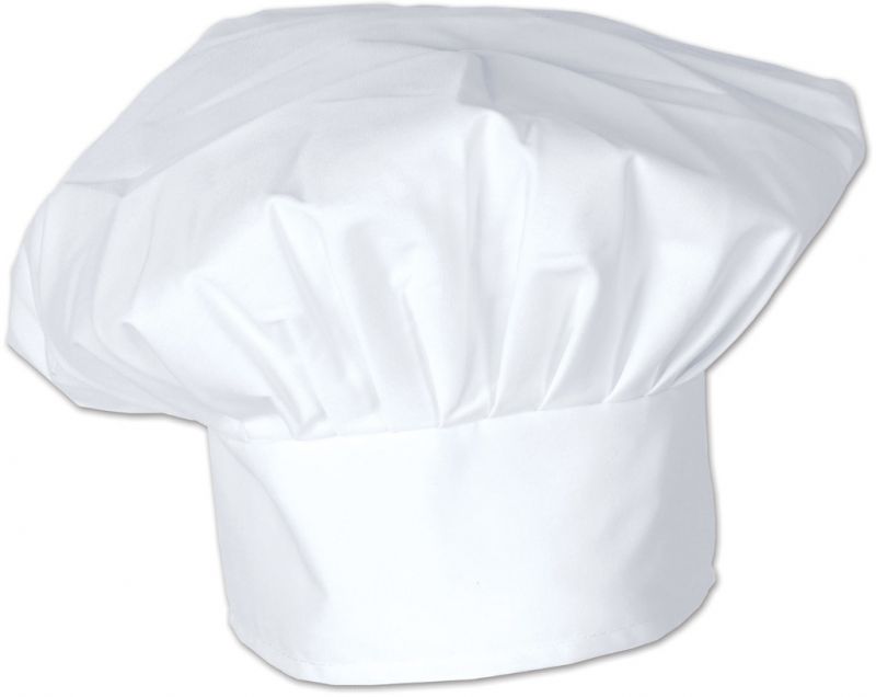 Oversized Fabric Chef's Hat - White