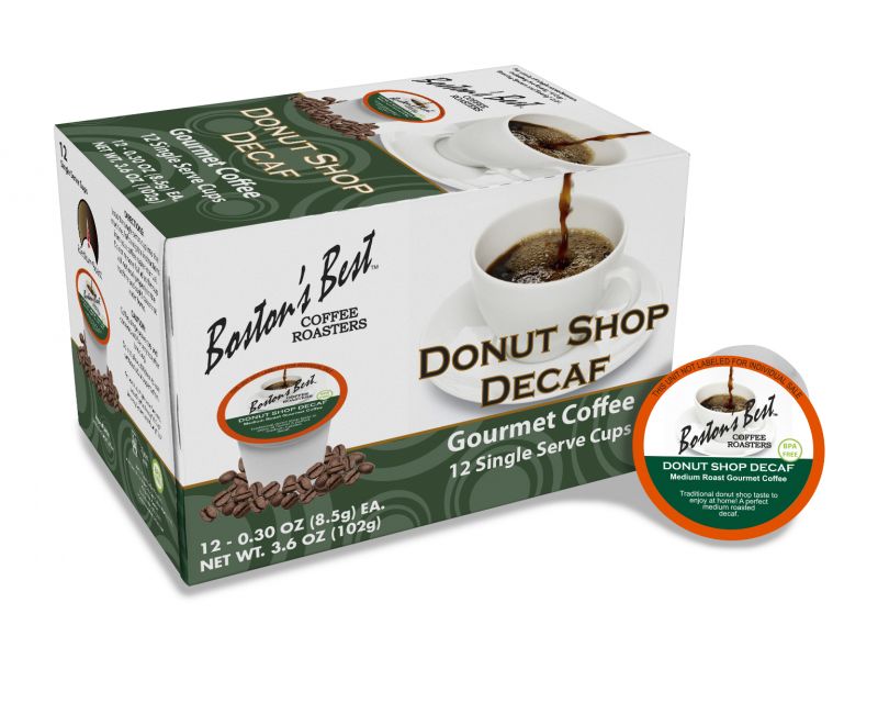 Donut Shop Blend Decaf Coffee Pods - 12 Single Serves/Box
