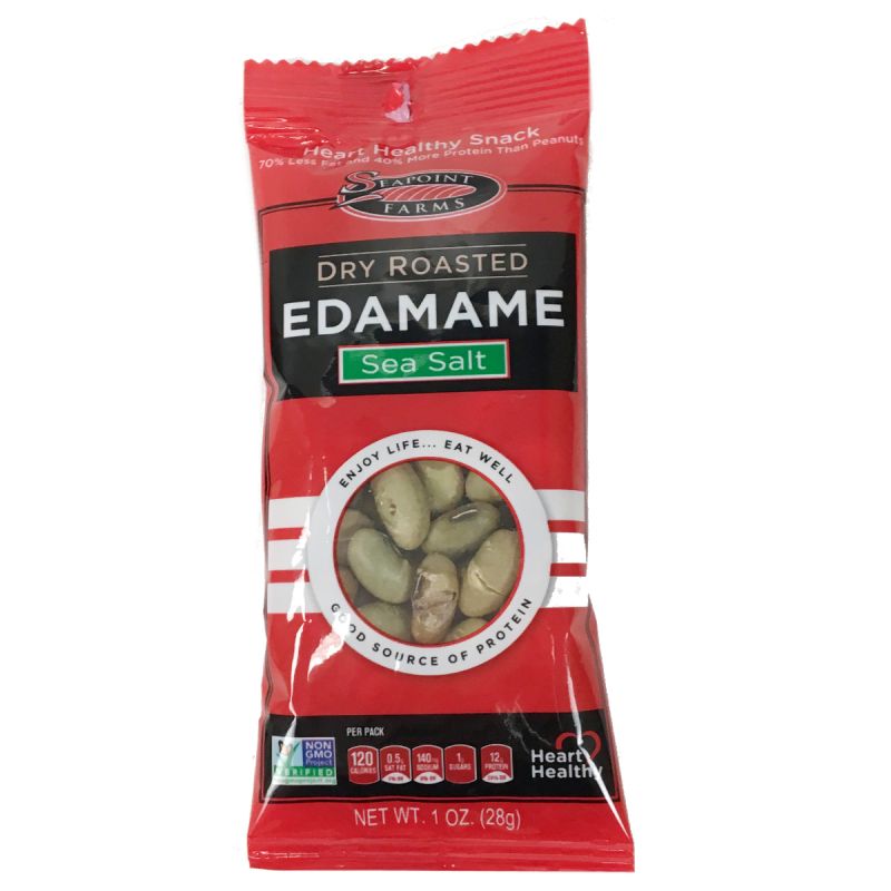 Dry Roasted Edamame Sea Salt 1 Oz Packet