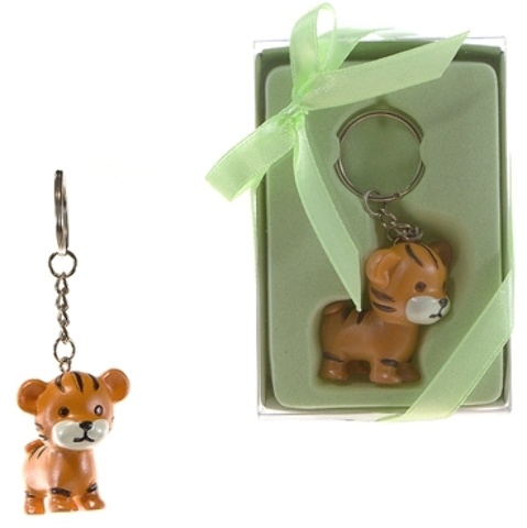 Baby Tiger Key Chain - Gift Box, Ribbon