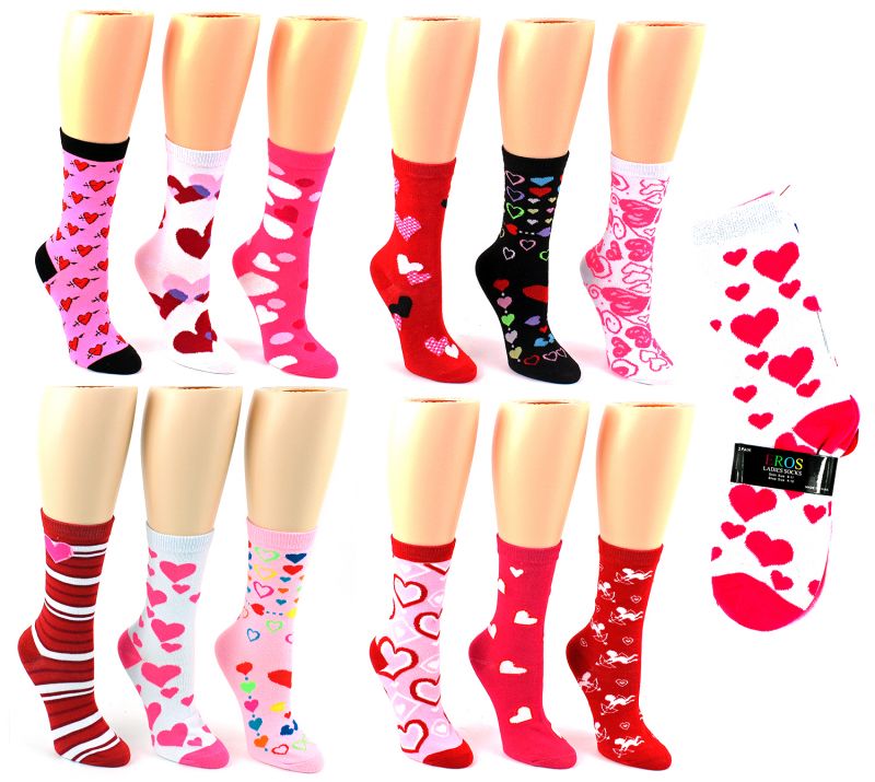 Women's Valentine's Day Crew Socks