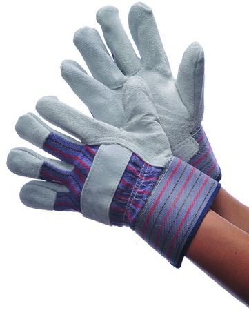 Economy Shoulder Leather Palm Gloves - Small