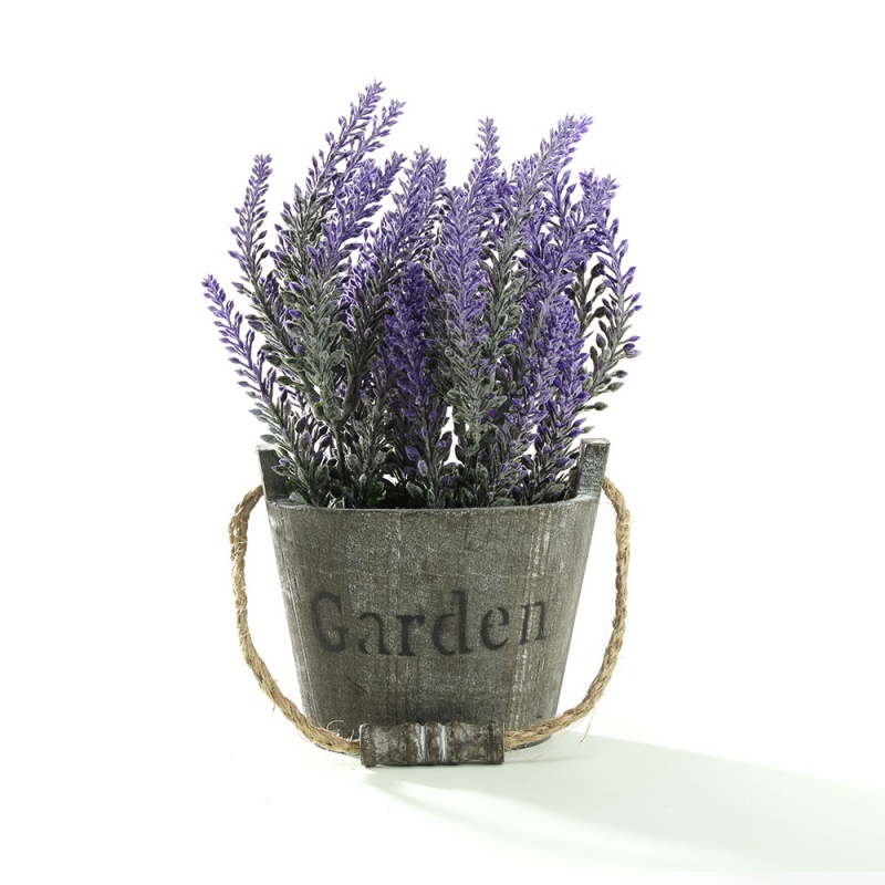 Vintage Bouquet Of Artificial Lavender Flowers