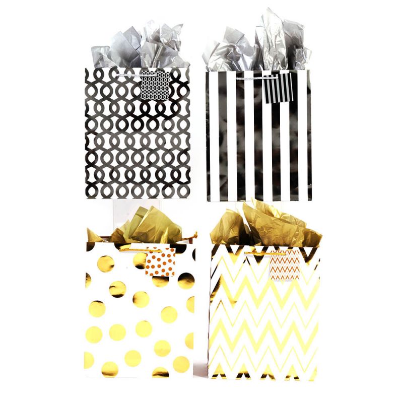 Large Hot Stamp Party Patterned Gift Bags