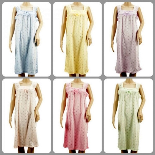 Women's Flower Print Pajama Nightgown