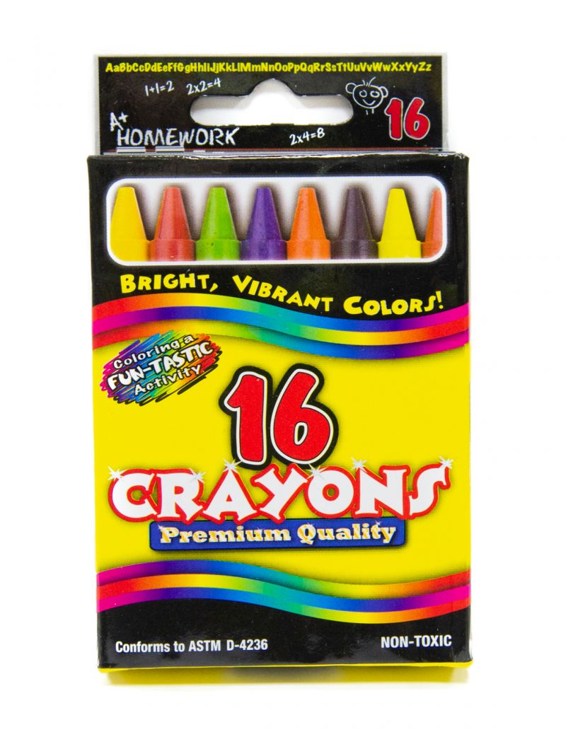 Crayons - 16 Count, Vibrant Colors