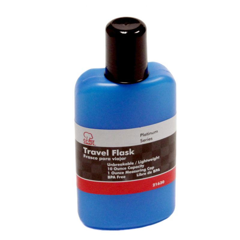 Plastic Travel Flask - Plastic, 10 Oz
