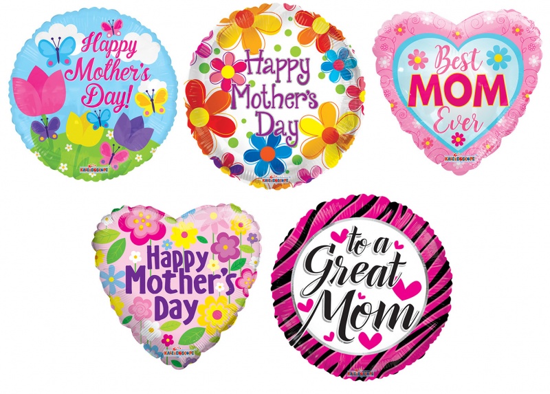 Mother's Day Balloons - Mylar, 18"