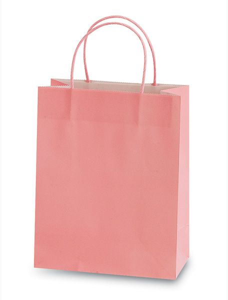 Pastel Pink Narrow Medium Gift Bag
