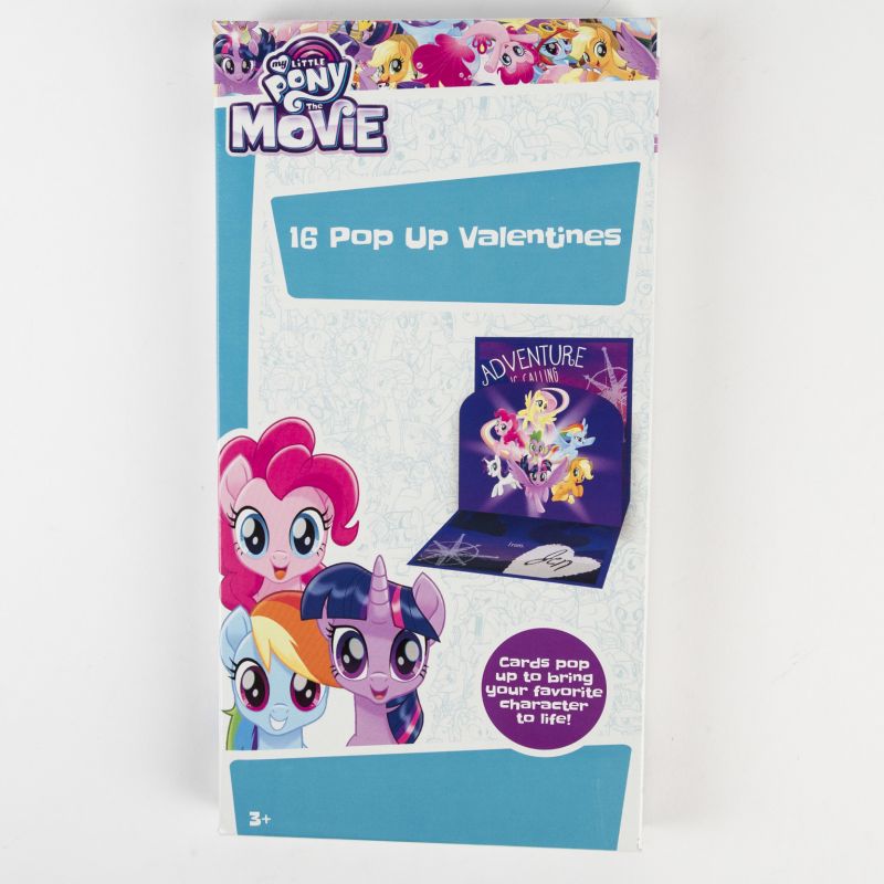 16 Count My Little Pony Pop Up Valentine Cards