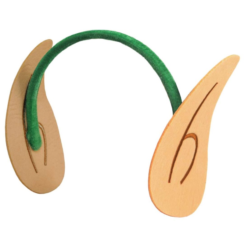 Elf Ears Headband - Snap-On, Green