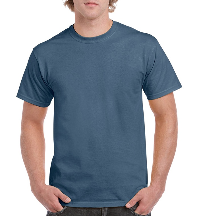 Gildan Men's Short Sleeve T-Shirt - Indigo Blue, Small