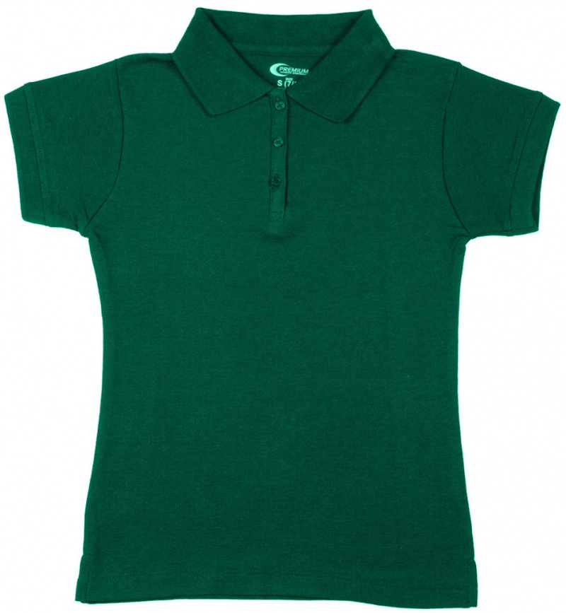 Premium Kelly Green Girls' Polo Shirts - Size 3/4 (Xxs)
