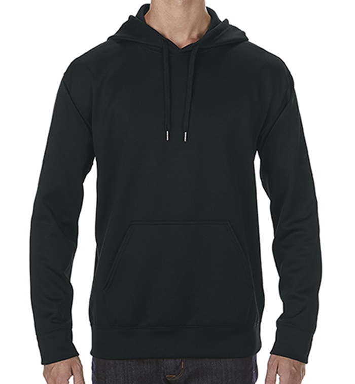 Gildan Irregular Hooded Sweatshirt - Black, Xl