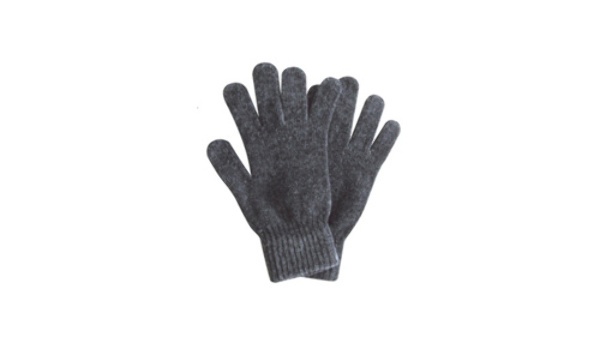 Men's Chenille Knit Gloves - Black, 9.5"