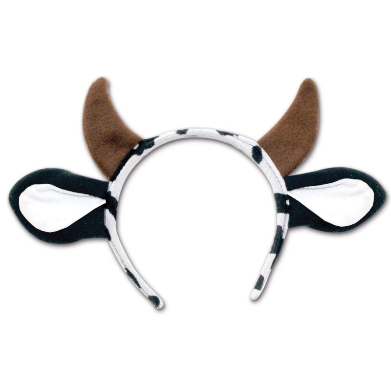 Cow Ear Headbands - 12 Count